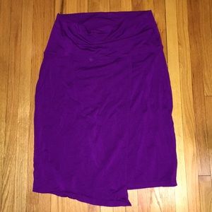 Purple jersey knit skirt M